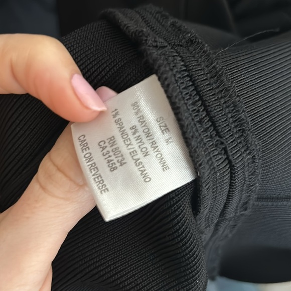 Herve Leger black one shoulder dress - Picture 6 of 7